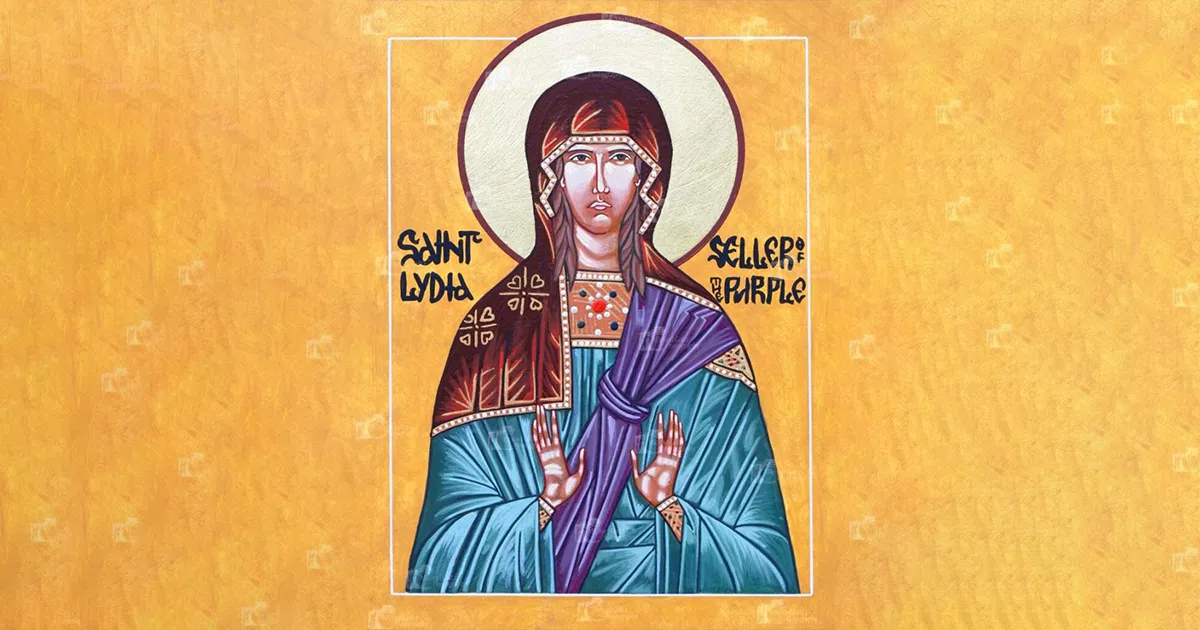 Santa Lídia, uma das primeiras veneradas pela Igreja